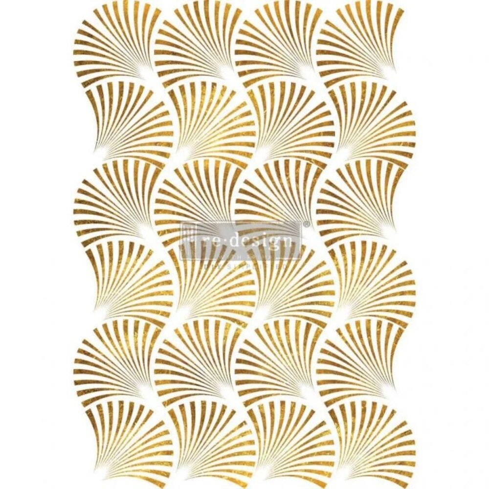 PRIMA DECOR TRANSFER®  GEO WAVE –  SHEET SIZE 24×35, CUT INTO 2 SHEETS~DIY